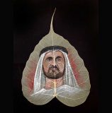 تصاویری از نقاشی روی برگ درخت انجیر معابد