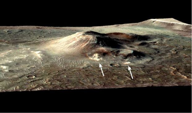 مواد آتشفشانی در مریخ