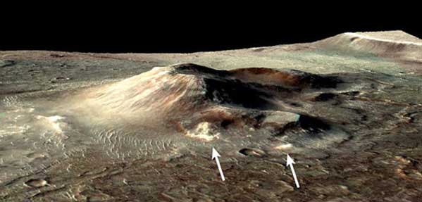 مواد آتشفشانی در مریخ