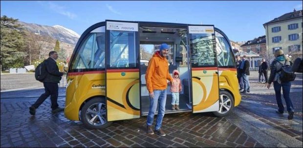 اتوبوسهای بدون راننده در خیابان های سوئیس + عکس 5 اتوبوسهای بدون راننده در سوییس