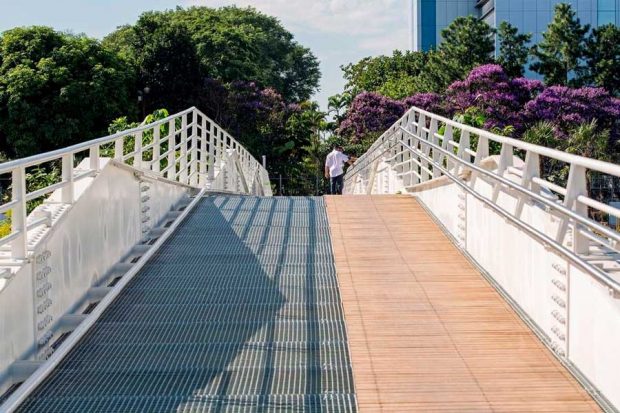 پل متحرک فریدریش بایر در سائو پائولو برزیل