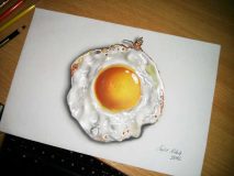 خلق نقاشی سه بعدی خارق العاده با مداد رنگی