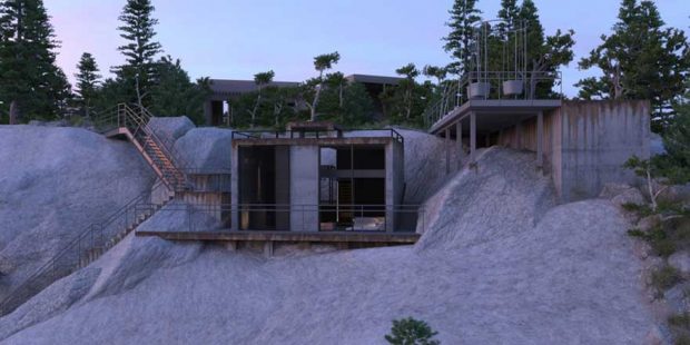 نگاهی به معماری جالب خانه سنگی ps1 در روسیه 7 ps1 خانه سنگی