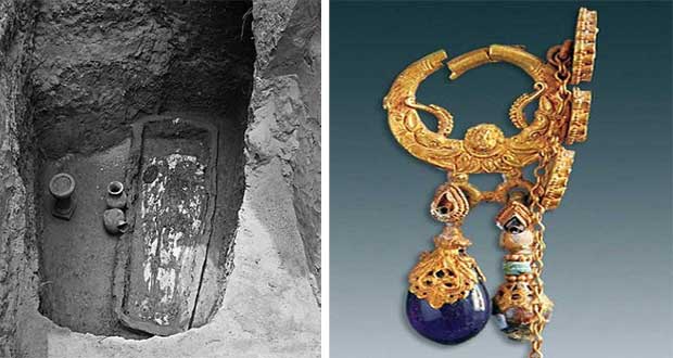کشف قبری 1500 ساله با 5 هزار قطعه جواهرات در چین