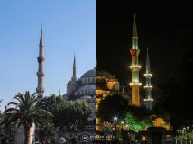 تصاویری دیدنی از پروژه عکاسی تلفیقی روز و شب استانبول