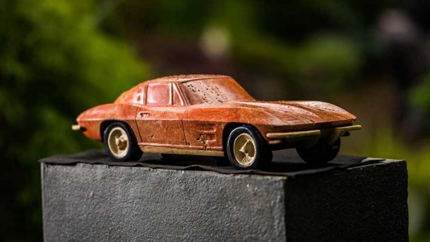 ساخت مجسمه سنگی خودرو با سنگ مرمر ! 4 مجسمه سنگی خودرو