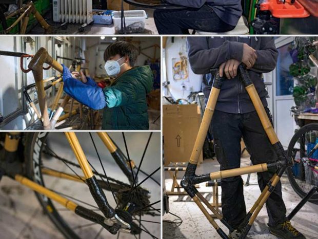 بازسازی دوچرخه با چوب بامبو