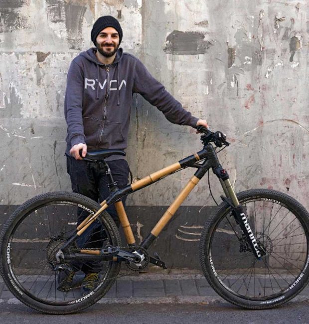 بازسازی دوچرخه با چوب بامبو