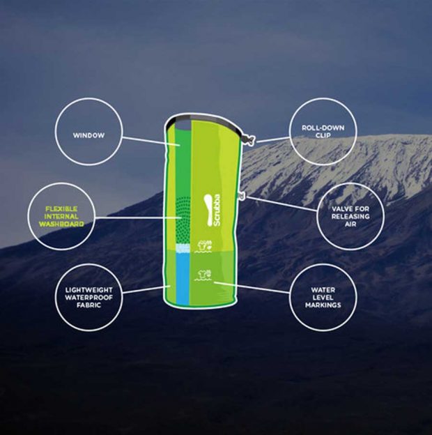 کیسه لباسشویی Scrubba وسیله کارآمدی برای مسافران ! 2 کیسه لباسشویی Scrubba