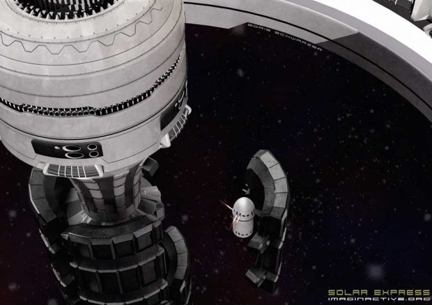 طراحی قطار فضایی سولار اکسپرس با سرعتی معادل نور + عکس 3 قطار فضایی سولار اکسپرس