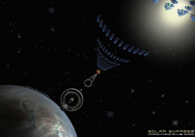 طراحی قطار فضایی سولار اکسپرس با سرعتی معادل نور + عکس 5 قطار فضایی سولار اکسپرس