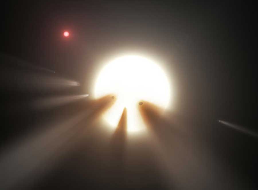 ستاره کی‌ای‌سی ۸۴۶۲۸۵۲ در حال تاریک شدن است
