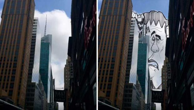 نقاشی که هر روز با ابرها هنرنمایی می کند ! 12 نقاشی با ابر