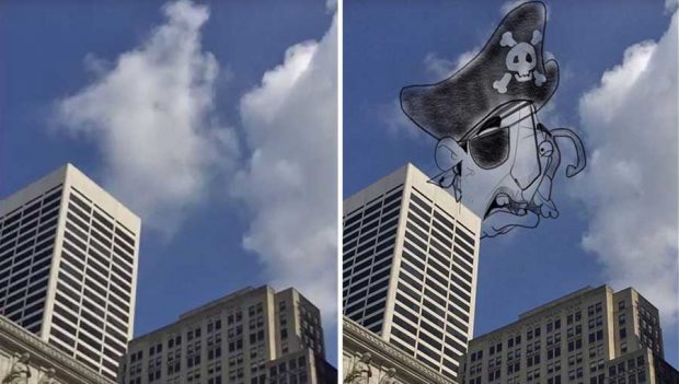 نقاشی که هر روز با ابرها هنرنمایی می کند ! 6 نقاشی با ابر