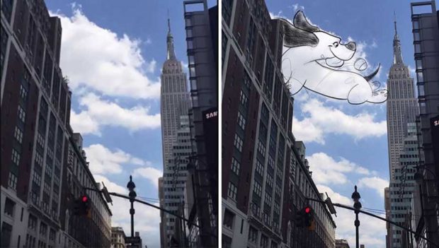 نقاشی که هر روز با ابرها هنرنمایی می کند ! 7 نقاشی با ابر