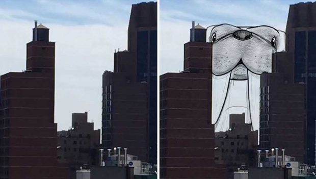 نقاشی که هر روز با ابرها هنرنمایی می کند ! 9 نقاشی با ابر