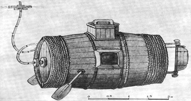 اولین زیردریایی نظامی جهان