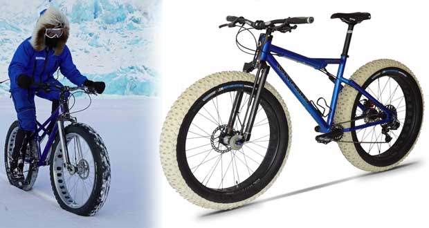 دوچرخه برقی مخصوص استفاده در قطب جنوب