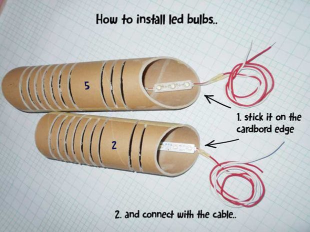 ساخت گلدان کاغذی خلاقانه با قابلیت نورپردازی جالب + عکس 7 آموزش ساخت گلدان کاغذی و نورانی