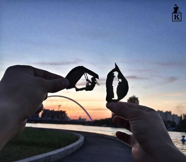 هنر رسم با برگ و طبیعت با هنرمندی خلاقانه یک ژاپنی + عکس 13 تصاویری از هنر رسم با برگ و طبیعت