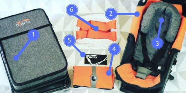 ساخت کالسکه حمل نوزاد بر روی چمدان مسافرتی + عکس 2 ساخت کالسکه حمل نوزاد بر روی چمدان + تصاویر