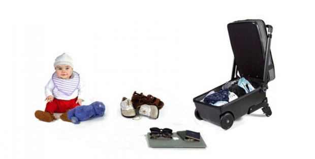 ساخت کالسکه حمل نوزاد بر روی چمدان مسافرتی + عکس 8 ساخت کالسکه حمل نوزاد بر روی چمدان + تصاویر