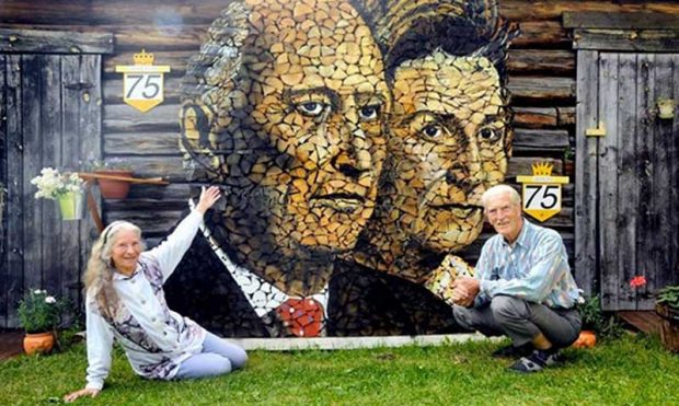 ساخت آثار هنری با هیزم