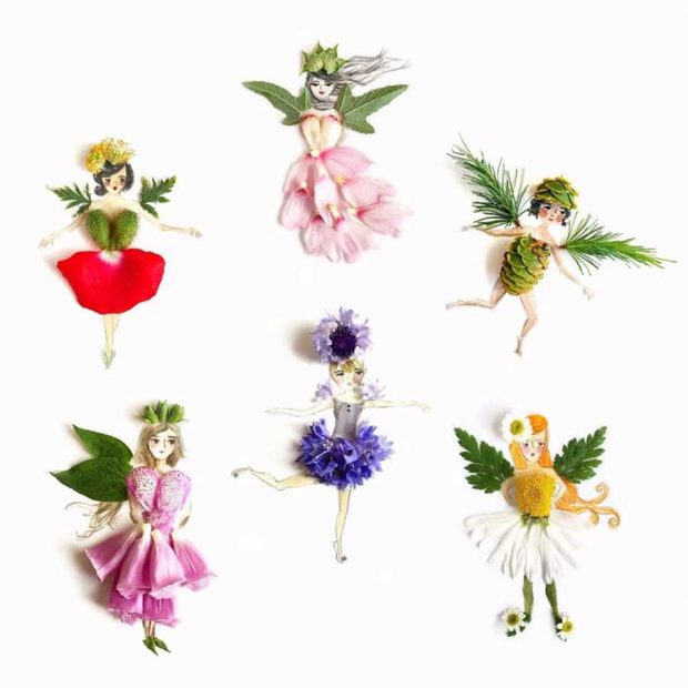 تصاویری از آثار هنرمندی که گلبرگ‌ها را به نقاشی‌های دیدنی تبدیل می کند