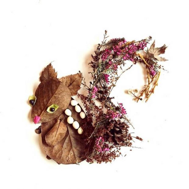 تصاویری از آثار هنرمندی که گلبرگ‌ها را به نقاشی‌های دیدنی تبدیل می کند