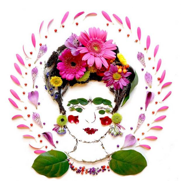 تصاویری از آثار هنرمندی که گلبرگ‌ها را به نقاشی‌های دیدنی تبدیل می کند