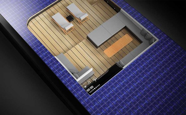 قایقی لوکس خورشیدی