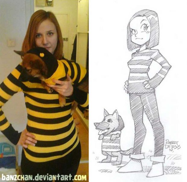 تبدیل تصاویر مردم و حیوانات خانگی آن ها به شخصیت های کارتونی 21 شخصیت های کارتونی