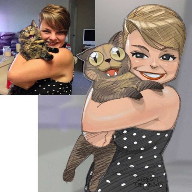 تبدیل تصاویر مردم و حیوانات خانگی آن ها به شخصیت های کارتونی 3 شخصیت های کارتونی