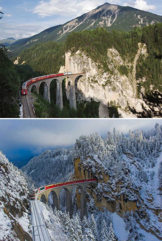 تصاویر دیدنی از مناظر طبیعی قبل و بعد از بارش برف 9 تصاویر دیدنی از مناظر طبیعی قبل و بعد از بارش برف