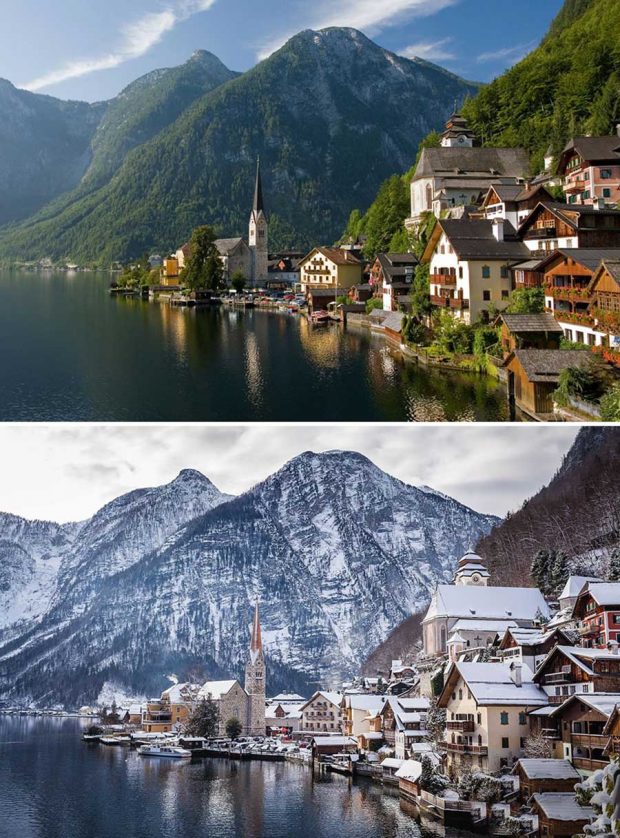 تصاویر دیدنی از مناظر طبیعی قبل و بعد از بارش برف 11 تصاویر دیدنی از مناظر طبیعی قبل و بعد از بارش برف