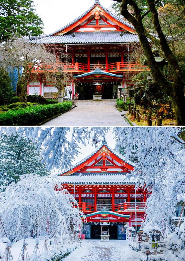 تصاویر دیدنی از مناظر طبیعی قبل و بعد از بارش برف 12 تصاویر دیدنی از مناظر طبیعی قبل و بعد از بارش برف