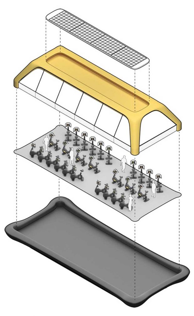 تامین برق قایق باشگاه متحرک پاریس با پدال زدن دوچرخه های ثابت + عکس 5 تامین برق قایق باشگاه متحرک پاریس