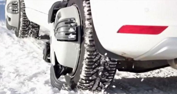 رانندگی در برف با اختراع جالب و کاربردی