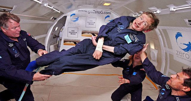 استیون هاوکینگ مسافر فضاپیمای ریچارد برنسون