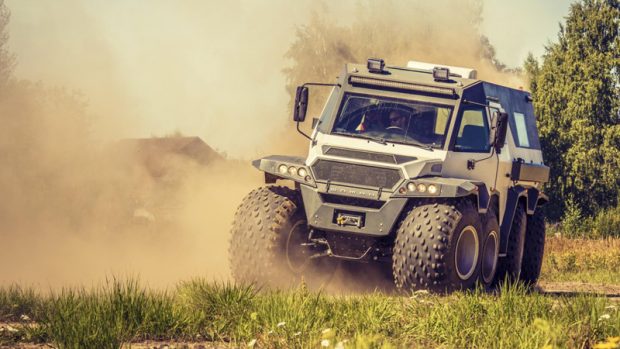 نگاهی به اوتوروس شامان ،خودرو هشت چرخ روسی + عکس 3 خودرو هشت چرخ روسی اوتوروس شامان