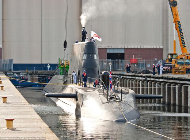 زیردریایی هسته ای hms audacious