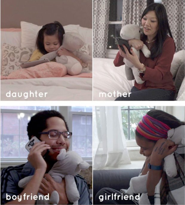 آغوش گرفتن مجازی دوستان با عروسک خرسی Parihug 9 عروسک خرسی Parihug