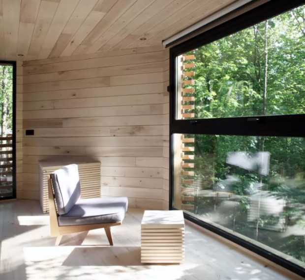 خانه درختی TREE HOUSE با الهام از آشیانه پرندگان طراحی و ساخته شد 3 خانه درختی