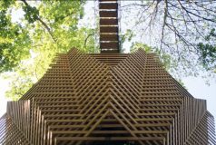 خانه درختی TREE HOUSE با الهام از آشیانه پرندگان طراحی و ساخته شد 5 خانه درختی