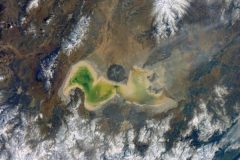 جدیدترین عکس فضایی دریاچه ارومیه