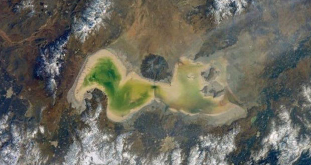 جدیدترین عکس فضایی دریاچه ارومیه