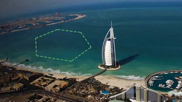 زمین تنیس زیر آب دبی