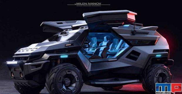 نگاهی به تصاویر مفهومی از خودرو آخرالزمانی میلن ایوانف 7 خودرو آخرالزمانی