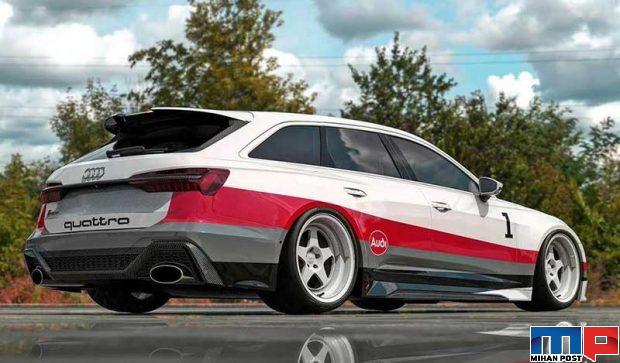 رندر گرافیکی آئودی آر اس آوانت 6 Audi RS6 Avant منتشر شد 8 آئودی آر اس آوانت 6 Audi RS6 Avant