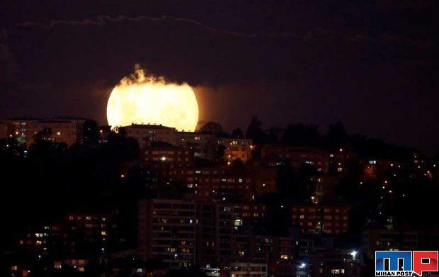 تصاویر ابر ماه صورتی 20 فروردین 99 و تاثیر آن بر روی زمین ؟ 4 ابر ماه صورتی